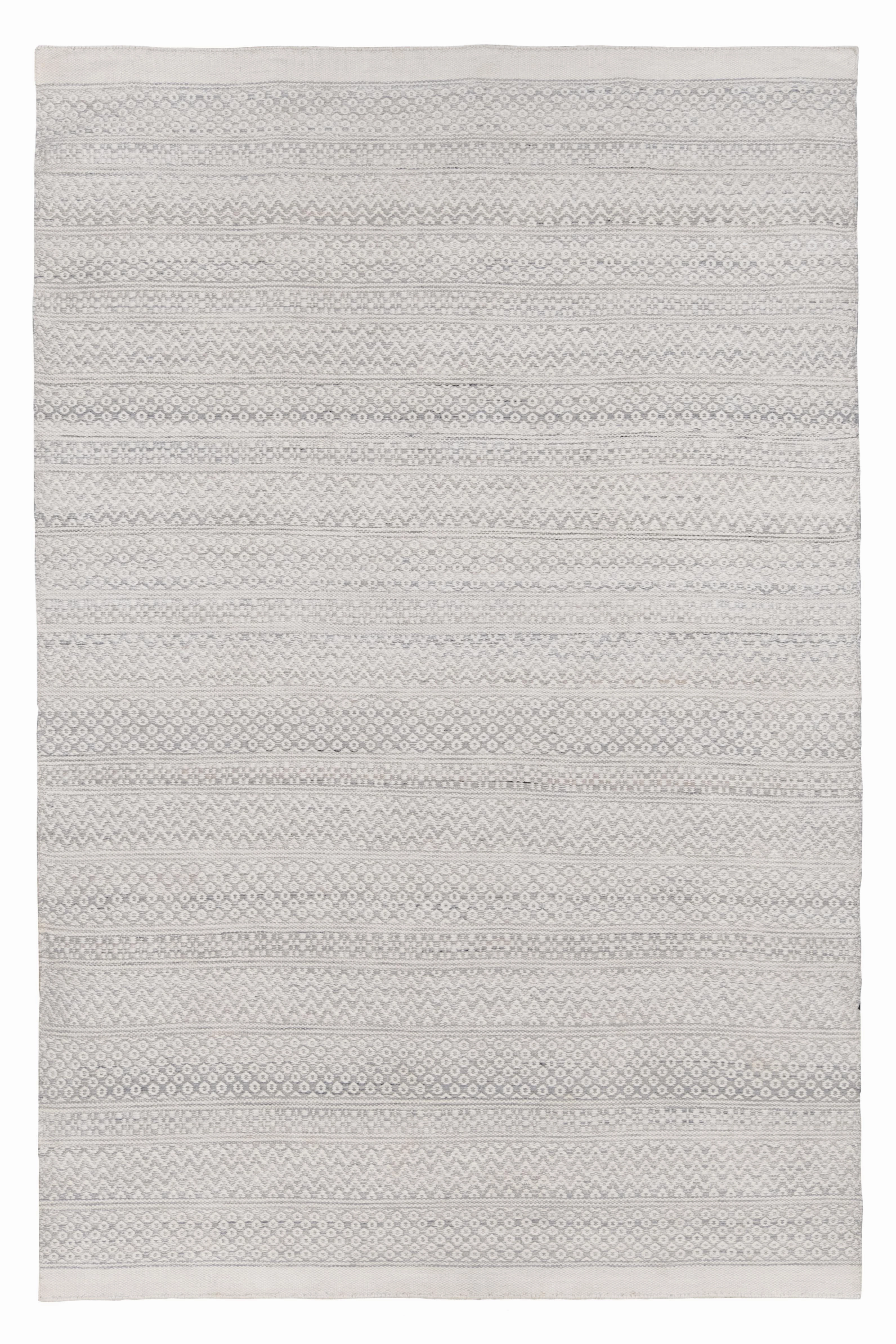 Hazel Cream and Grey Indoor Outdoor PET Rugmodern color block patchwork rug