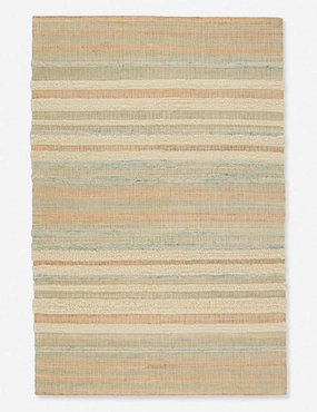 Hearst Handwoven Jute-Blend Rugmodern color block patchwork rug