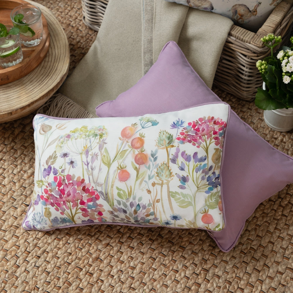 Hedgerow Outdoor Cushion Pink/Green