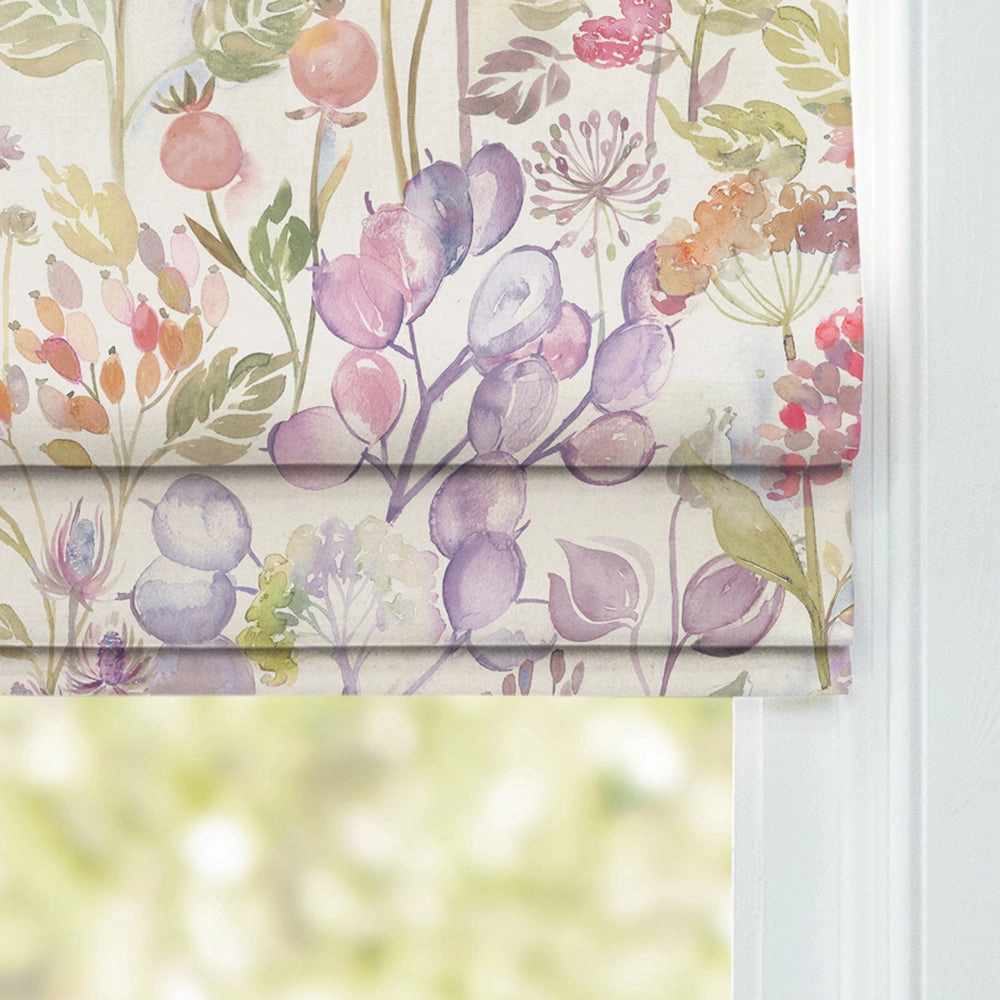 Hedgerow Printed Linen Made to Measure Roman Blinds Autumn