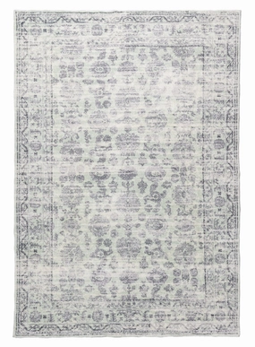Heidi Green and Grey Distressed Washable Rug *NO RETURNS UNLESS FAULTYmodern color block patchwork rug