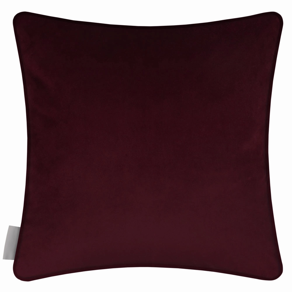 Heligan Printed Fringed Feather Cushion Fuchsia