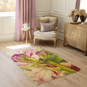 Heligan Printed Rug Fuchsiamodern home decor ,home decor for bedroom 
