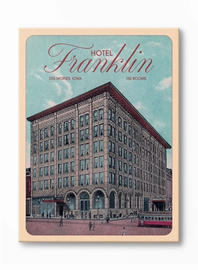 Hello from Des Moines, Canvasindoor decorative canvas print