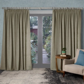 Helmsley Woven Pencil Pleat Curtains Jutebedding sets ,throw blankets 