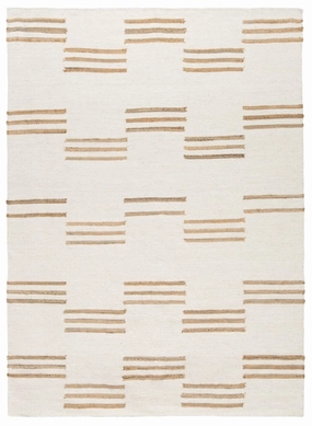 Hendrix Asymmetrical Striped Jute Wool Rugmodern color block patchwork rug