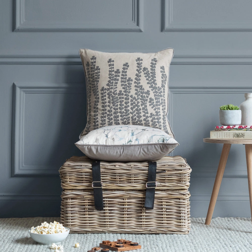 Herb Embroidered Feather Cushion Steelbedding sets ,throw blankets 