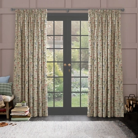 Hermione Printed Pencil Pleat Curtains Naturalbedding sets ,throw blankets 