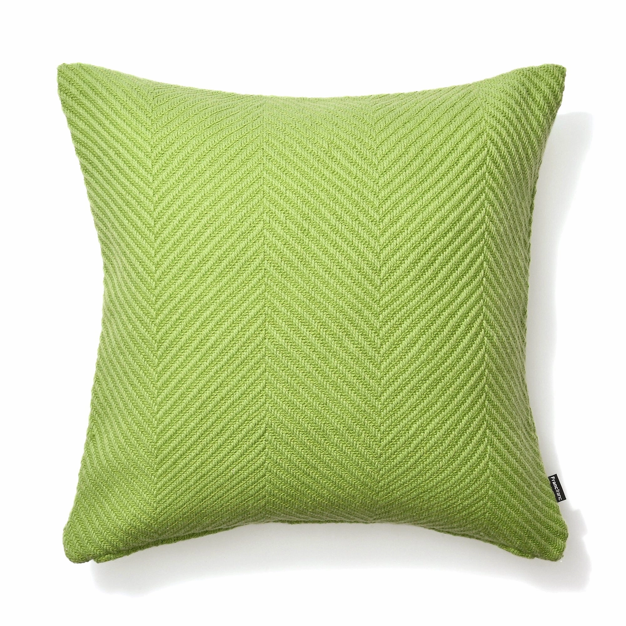 Herringborn Cushion Cover 450 X 450 Greenbedding sets ,throw blankets 