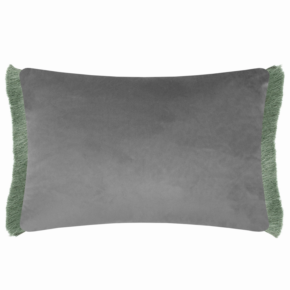 Hettie Printed Ruche Fringe Cushion Eden