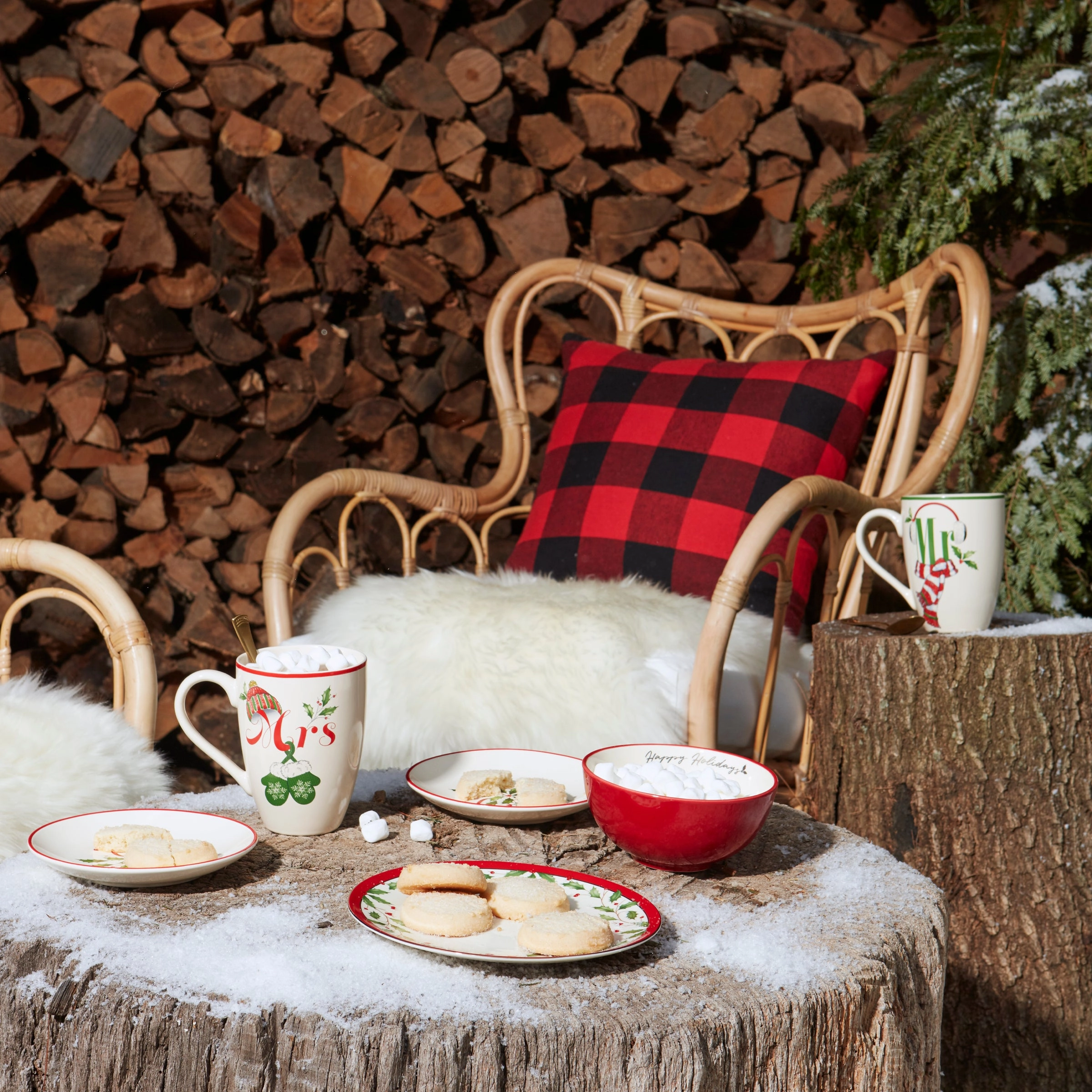 Holiday Accent Plates - Set of 6