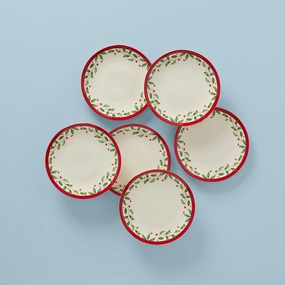 Holiday Accent Plates - Set of 6modern kitchen decor ,kitchen dinner set ,dinnerware 