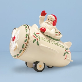 Holiday Airplane Cookie Jarmodern kitchen decor ,kitchen dinner set ,dinnerware 