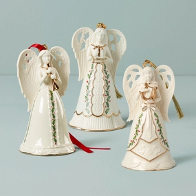 Holiday Angel Bell Ornaments - Set Of 3home decor ,wall decor 
