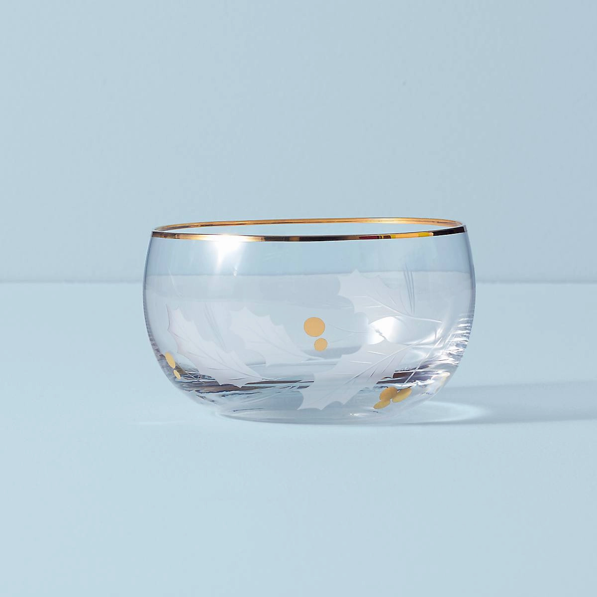 Holiday Gold Glass Nut Bowlmodern kitchen decor ,kitchen dinner set ,dinnerware 