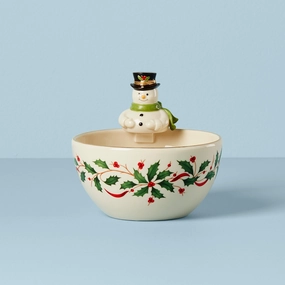 Holiday Snowman Bowlafternoon tea dessert tray