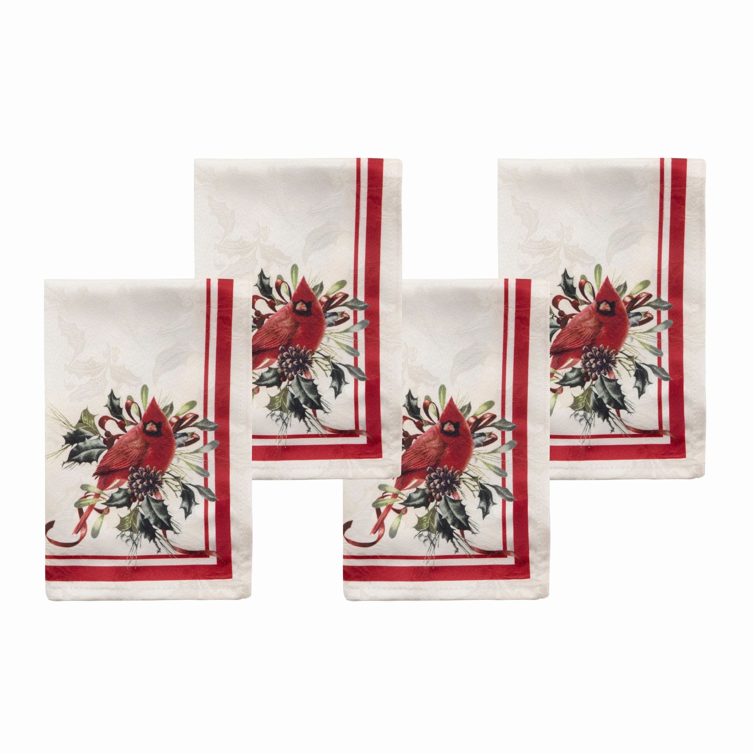 Holiday Winter Greetings Dinner Napkins - Set Of 4modern kitchen decor ,kitchen dinner set ,dinnerware 