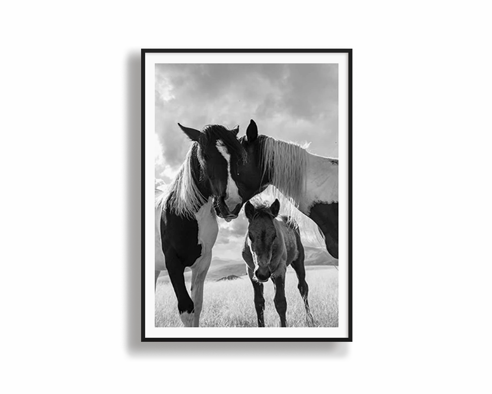 Horse Familymodern abstract painting decor