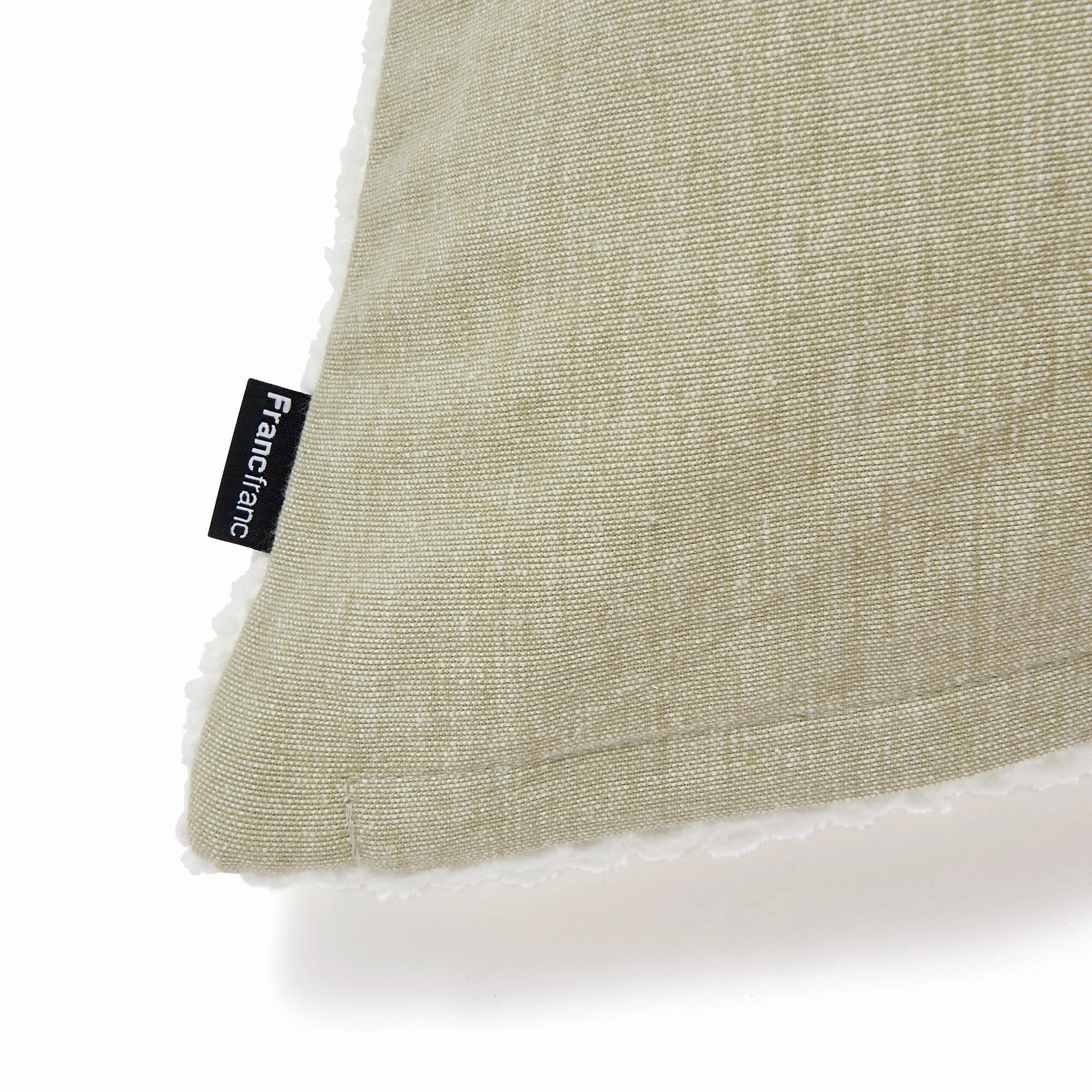 Hrnbn Chenille Cushion Cover 450 X 450 Ivory