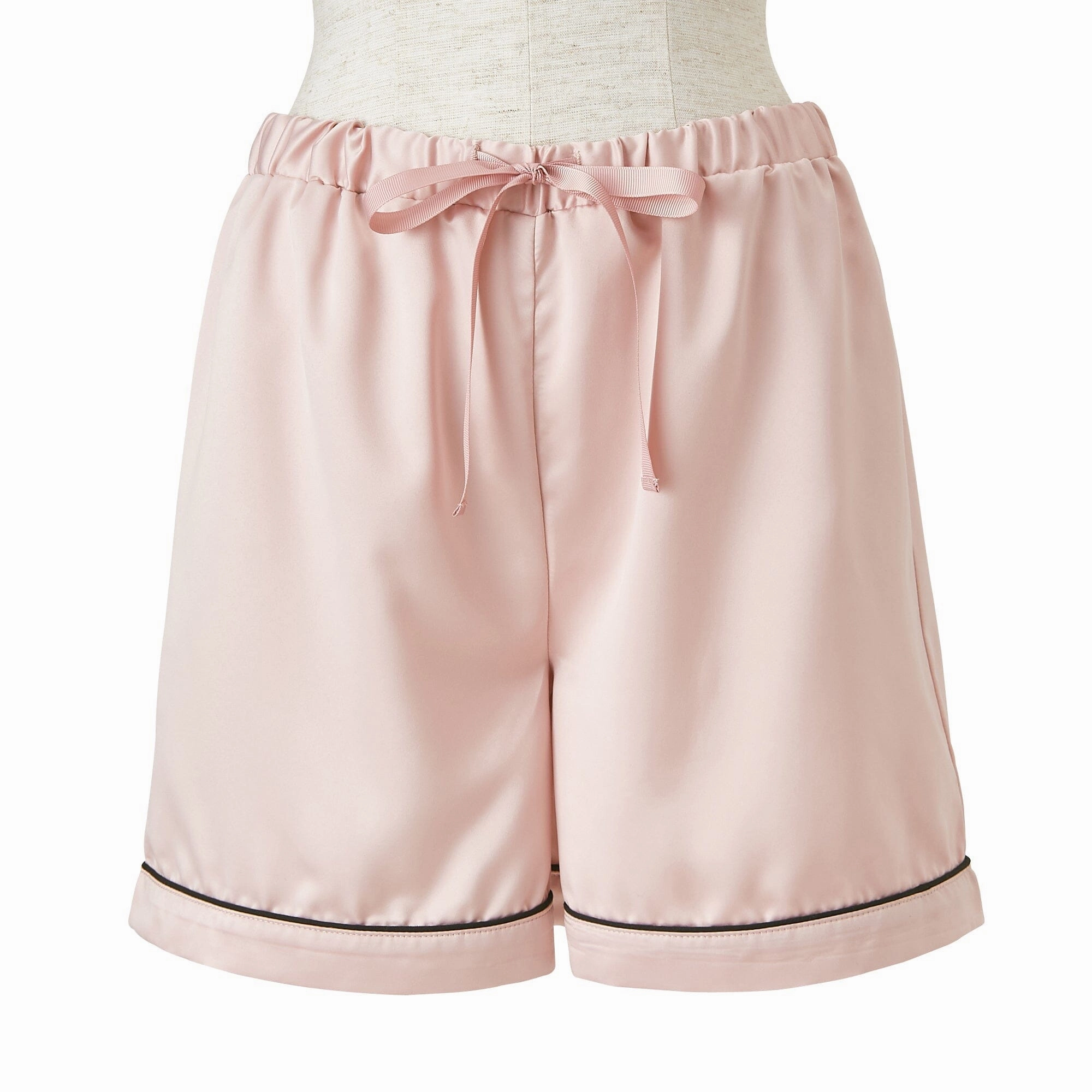 Hyaluronan Logo Embroidery Short Sleeve Short Pants Pajamas Pink
