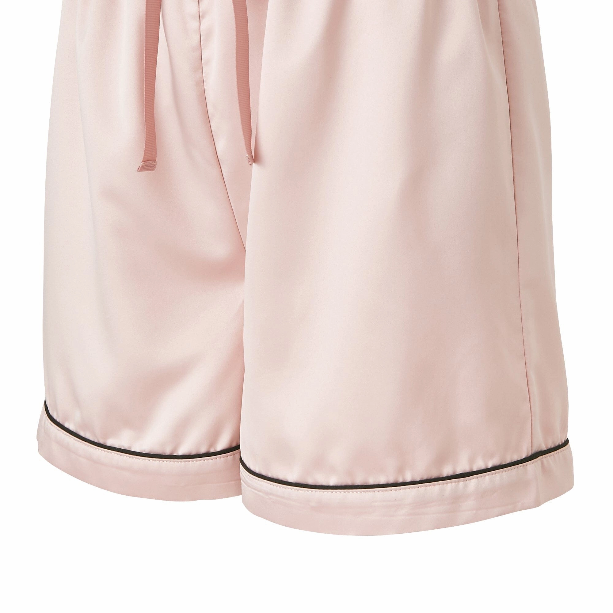 Hyaluronan Logo Embroidery Short Sleeve Short Pants Pajamas Pink
