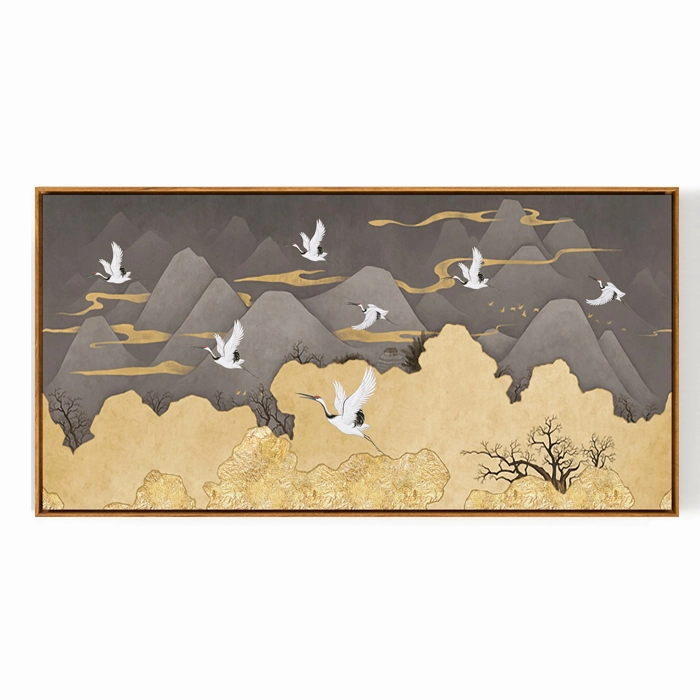 Ibis Oriental Mountain Wall Art With Frame