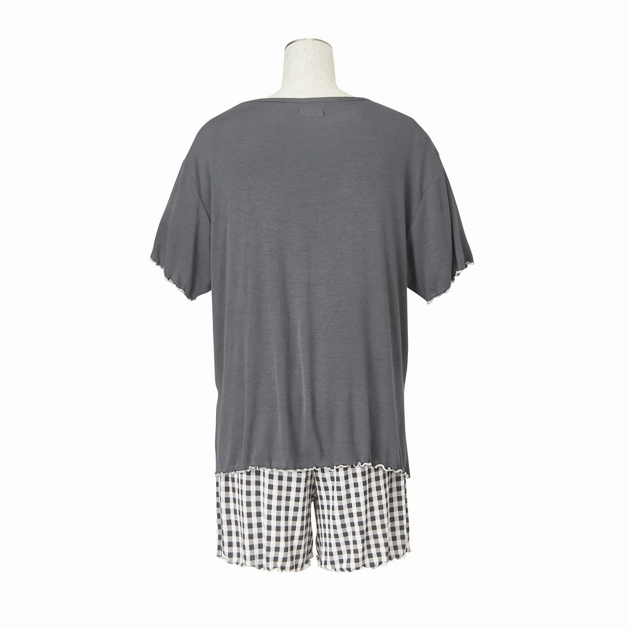 Ice Touch Print Pajamas Gingham Check