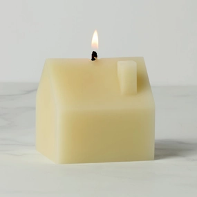 Iconic Large House Candle - Creamafternoon tea dessert tray