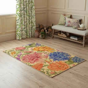 Idalia Printed Wool Rug Fuchsiamodern home decor ,home decor for bedroom 