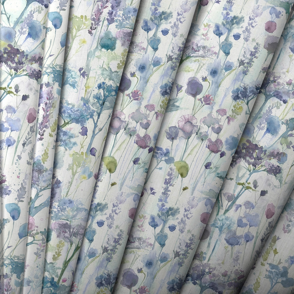 Ilinizas Printed Cotton Made to Measure Roman Blinds Violet