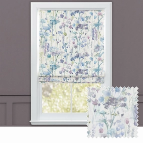 Ilinizas Printed Cotton Made to Measure Roman Blinds Violetbedding sets ,throw blankets 