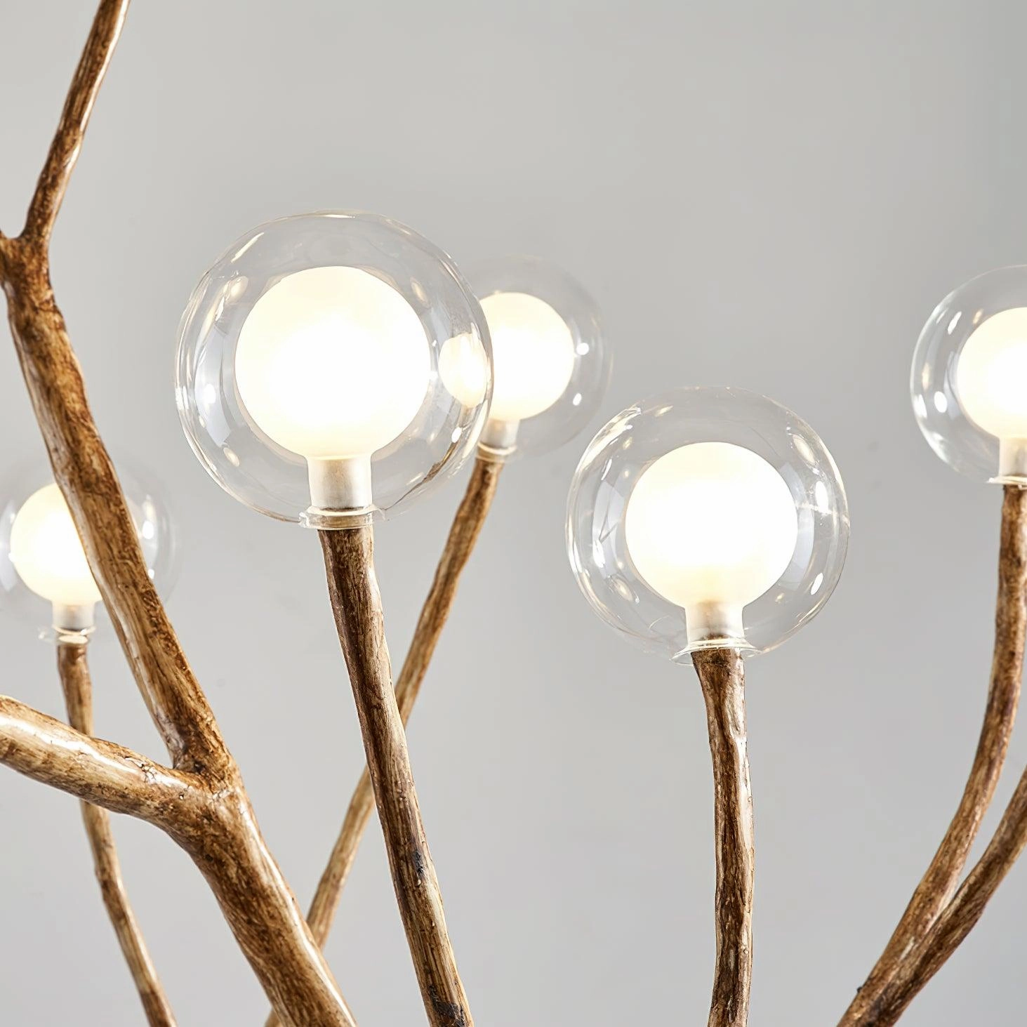 Imitation Wood Floor Lamp