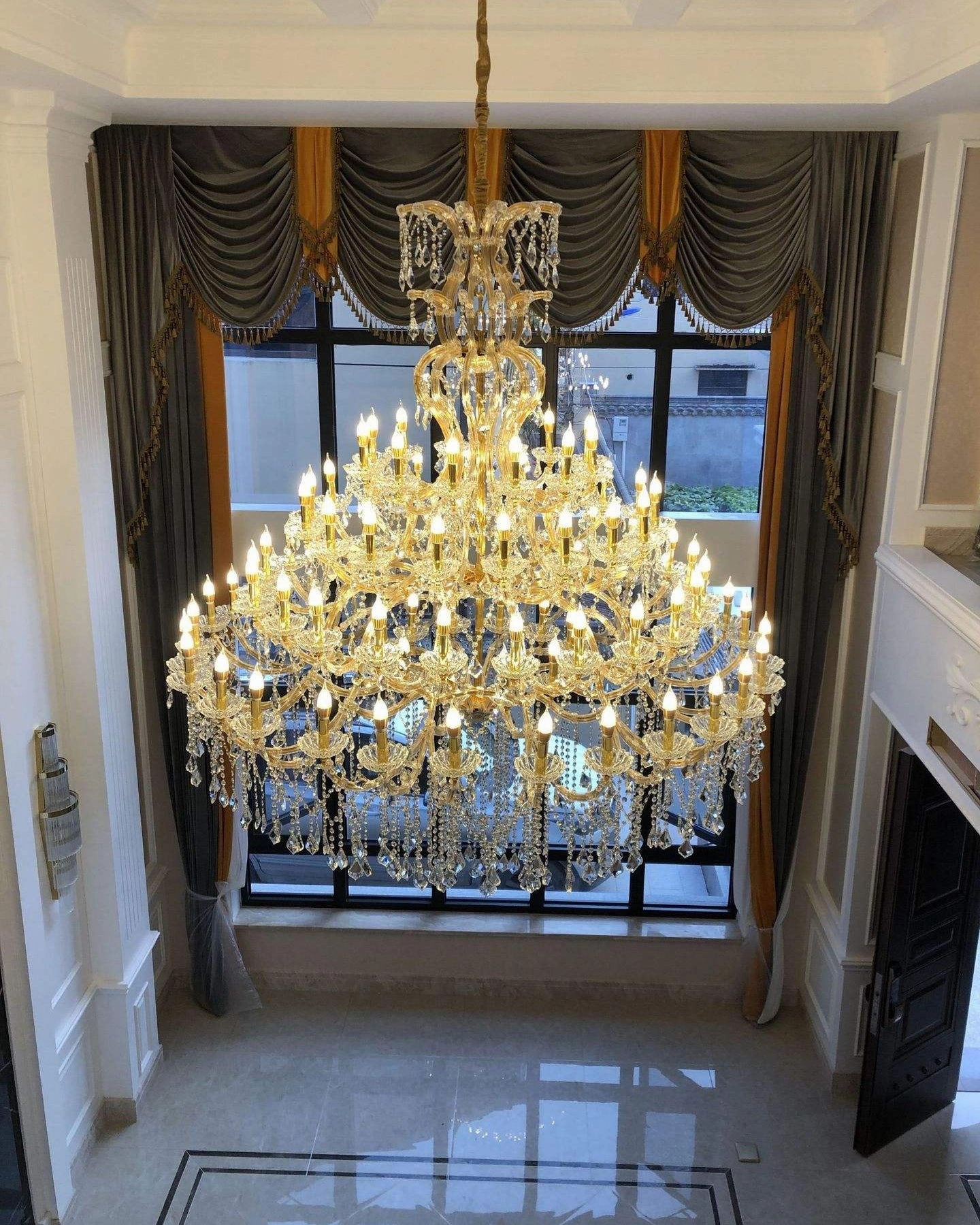 Imperial Grandeur Crystal Chandelier