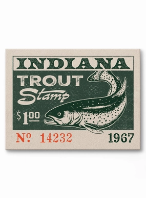 Indiana Trout, Canvasindoor decorative canvas print
