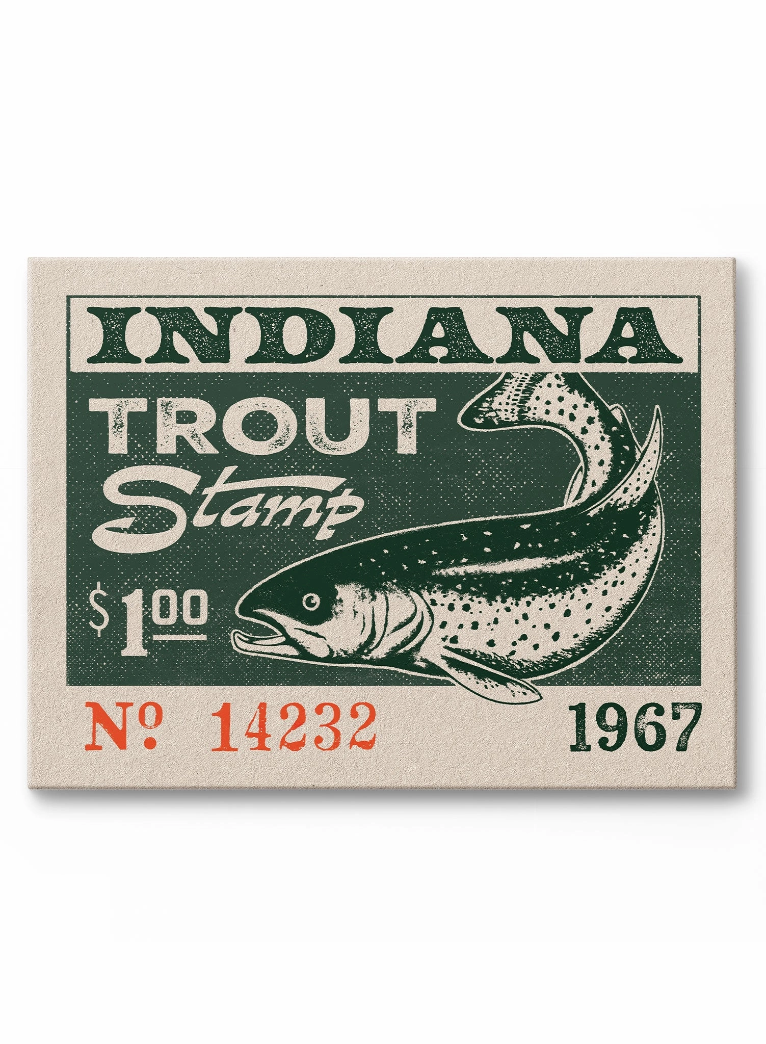 Indiana Trout, Canvasindoor decorative canvas print