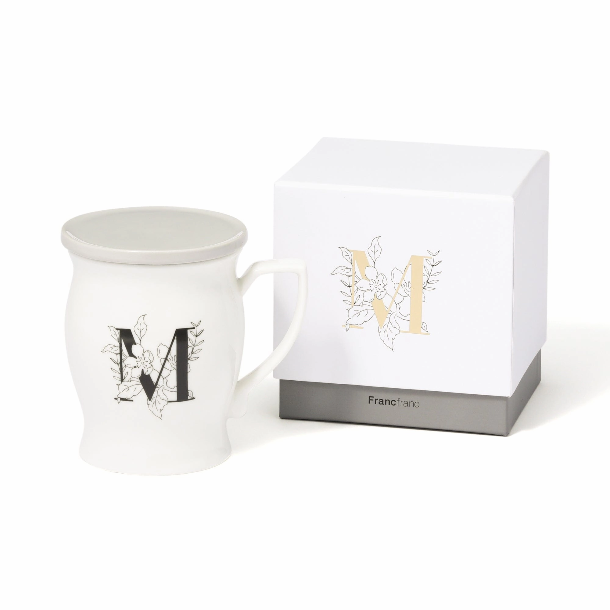 Initial Mug Flower  Mglass cups ,personalized mugs 