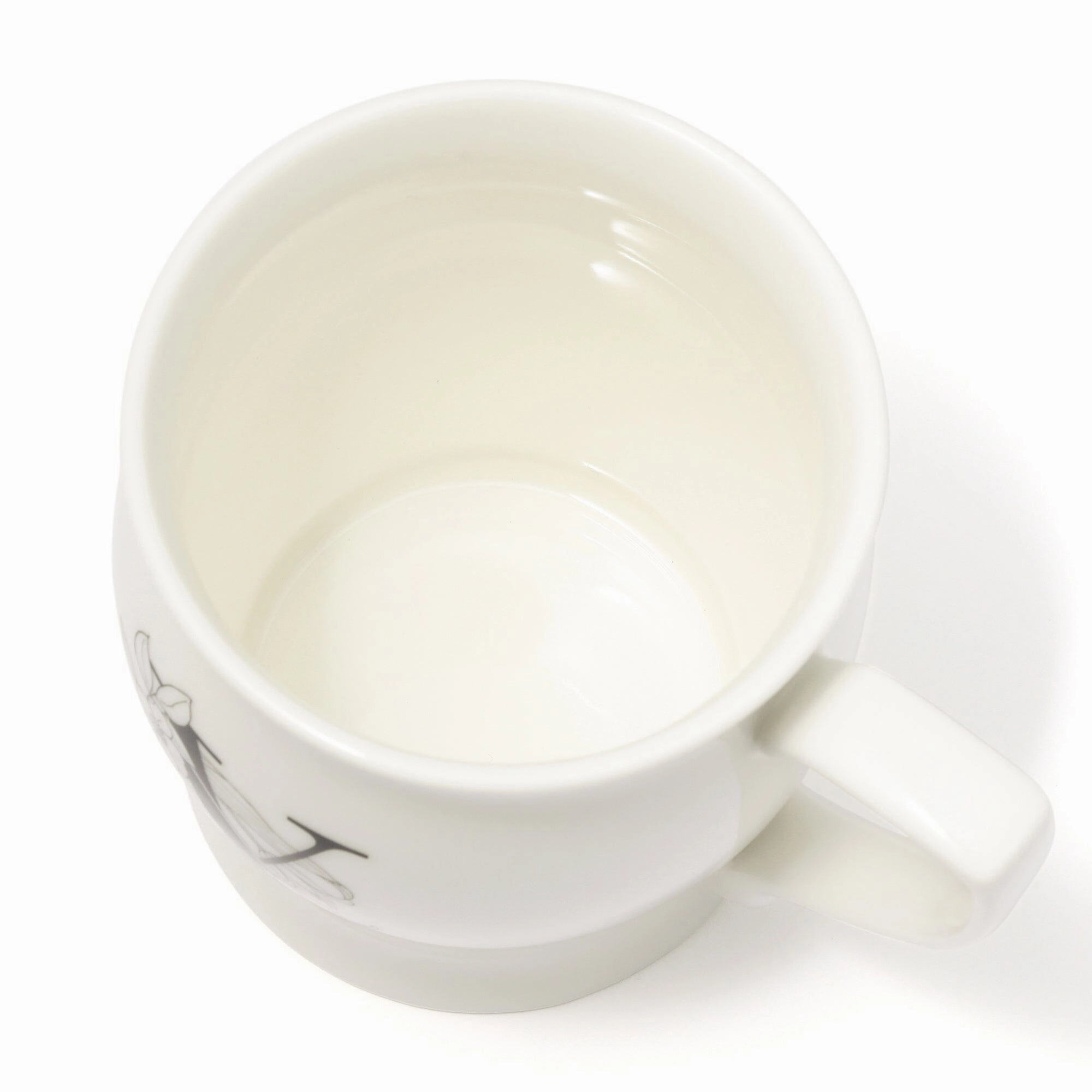Initial Mug Flower  Y