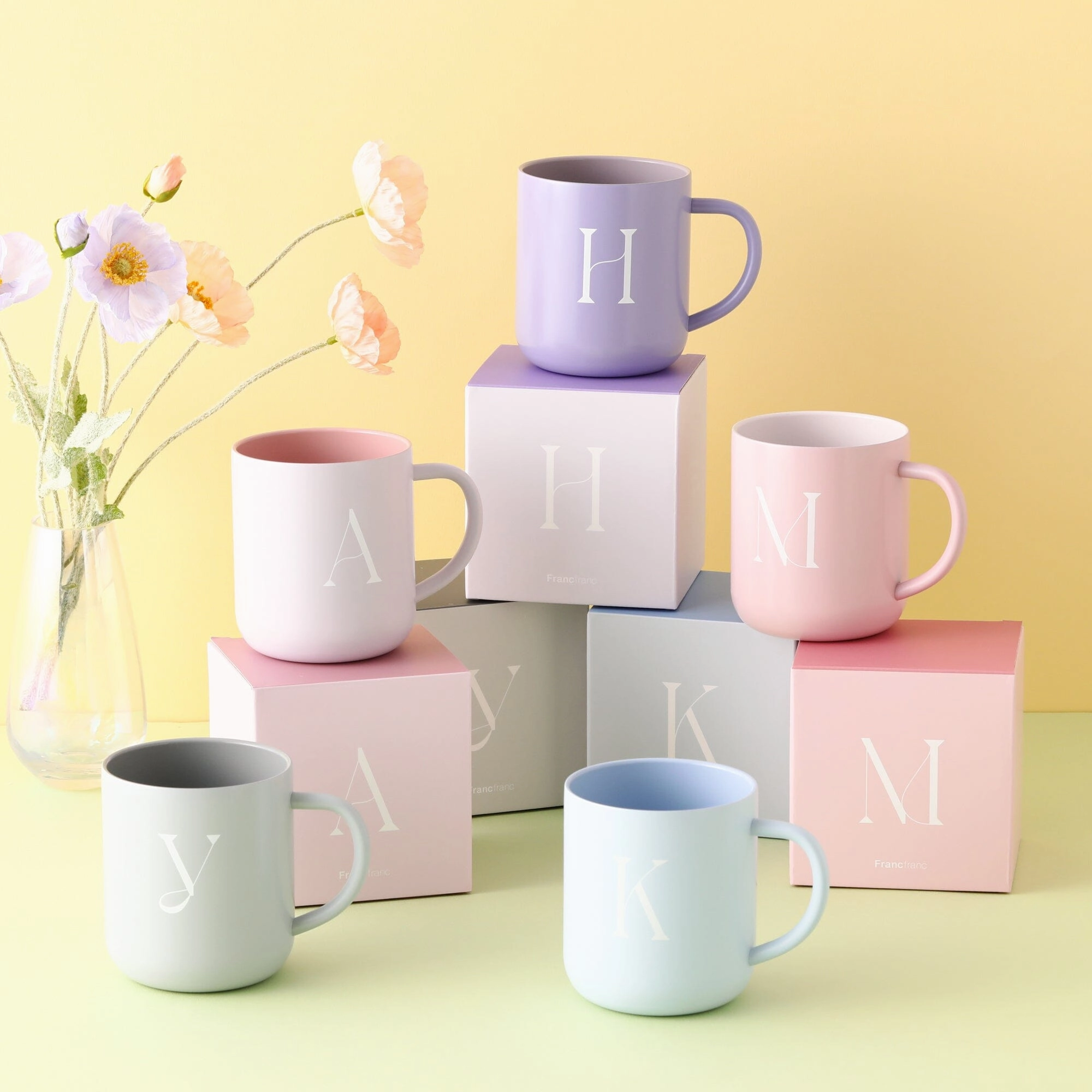 Initial Stainless Steel Mug H