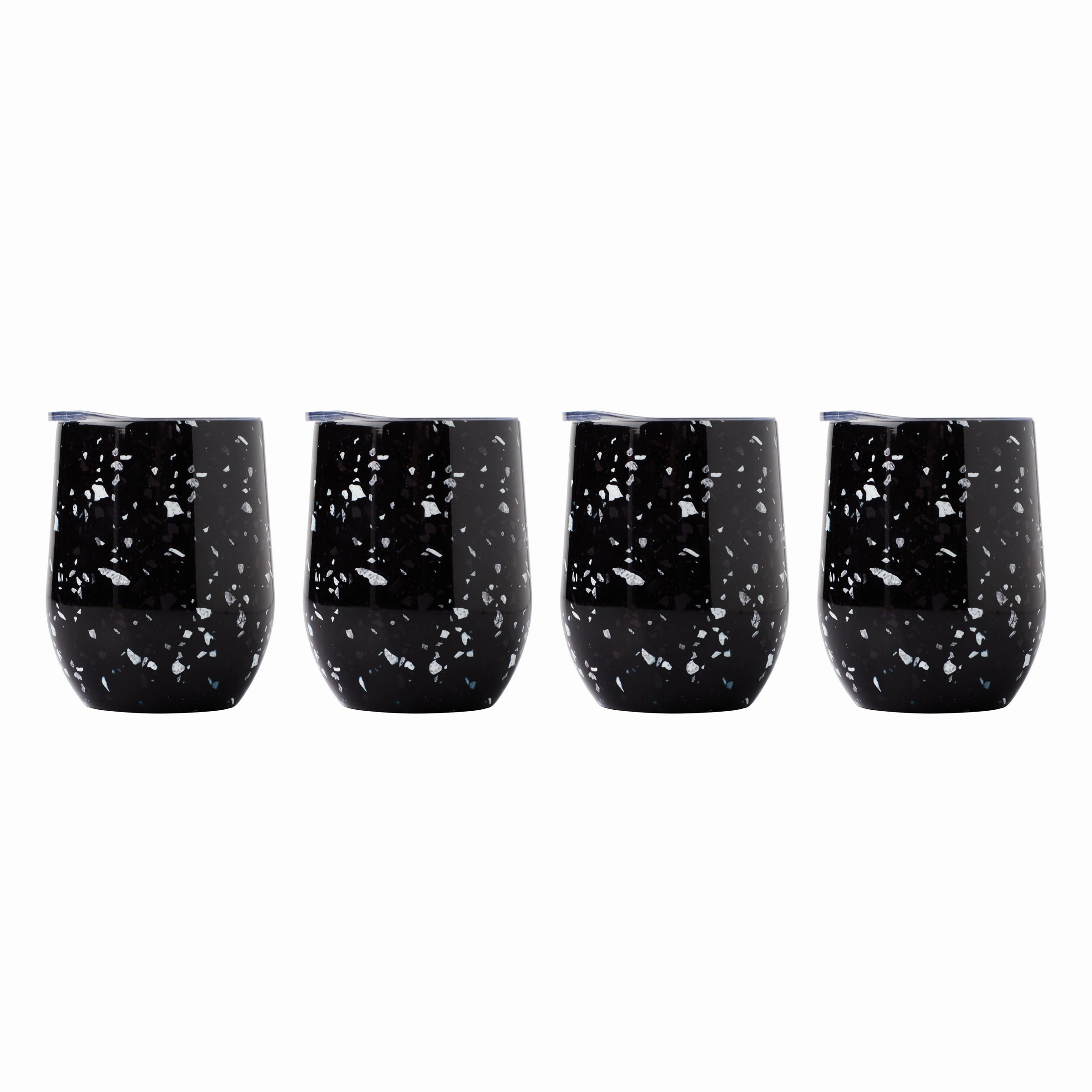 Insulated Terrazzo Wine Tumblers - Set Of 4glass cups ,personalized mugs 