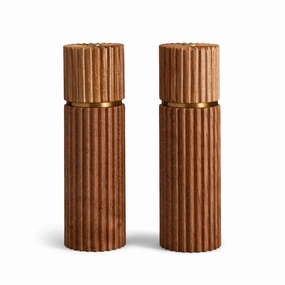 Ionic Salt   Pepper Mills - Natural Oak (Set of 2)nordic style desktop ornaments