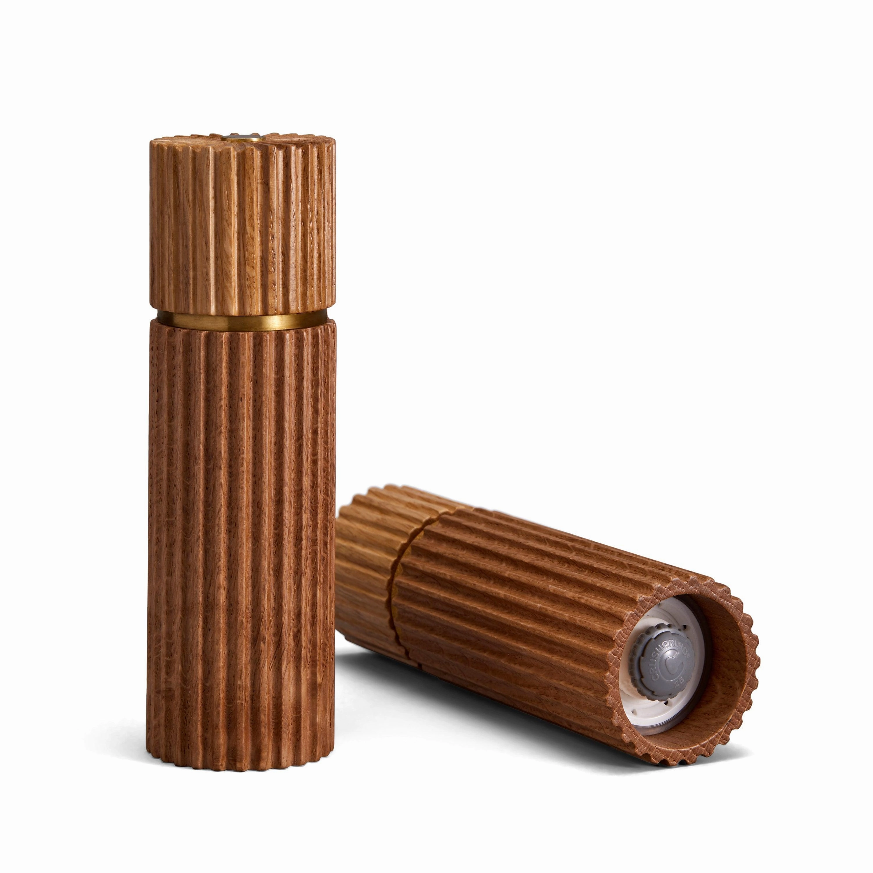 Ionic Salt   Pepper Mills - Natural Oak (Set of 2)