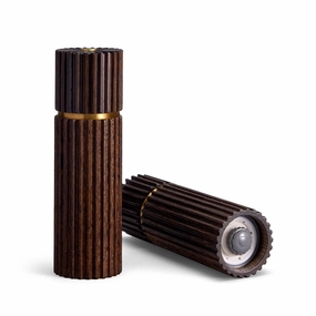Ionic Salt   Pepper Mills - Smoked Oak (Set of 2)nordic style desktop ornaments