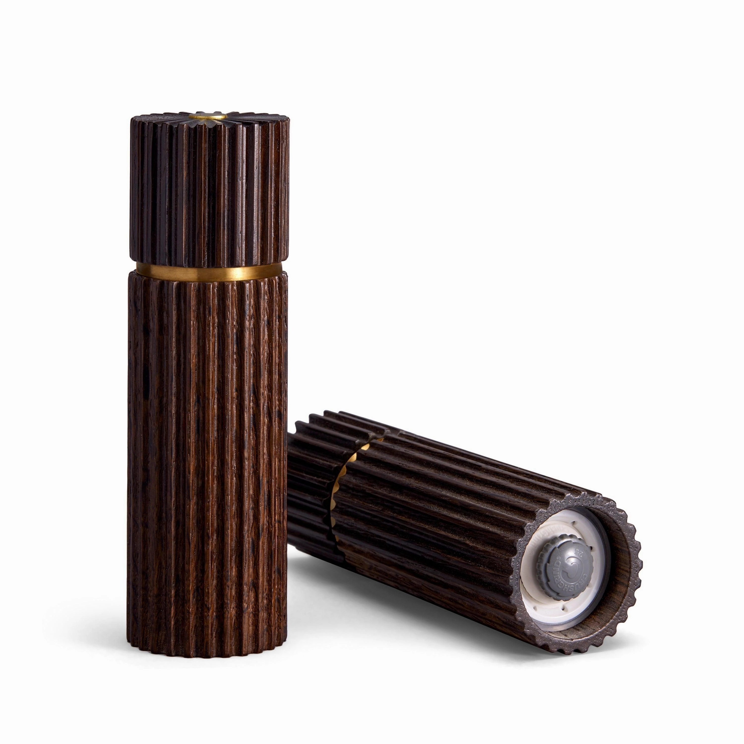 Ionic Salt   Pepper Mills - Smoked Oak (Set of 2)nordic style desktop ornaments