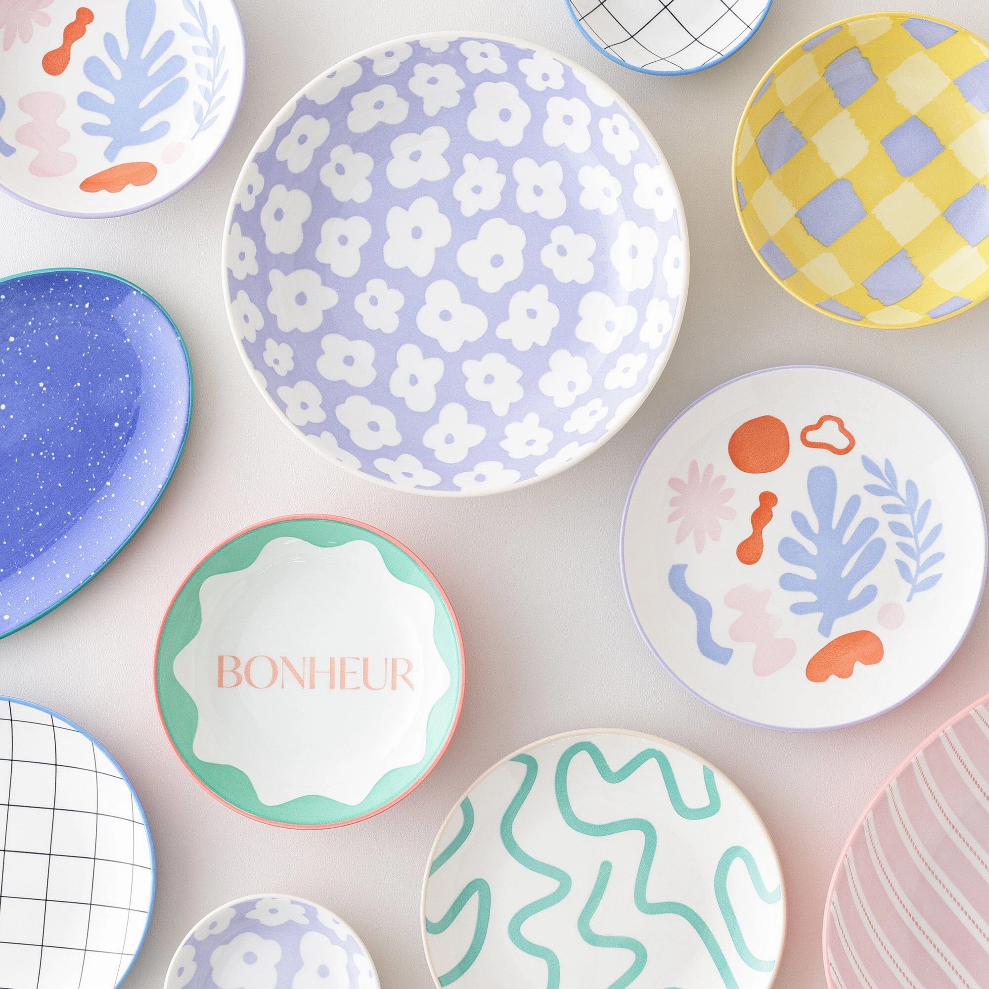 Iroiro Deep Plate Small Flower