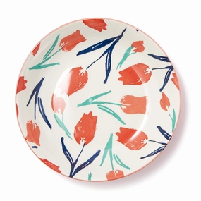 Iroiro Deep Plate Tulipshand-painted ceramic bowl