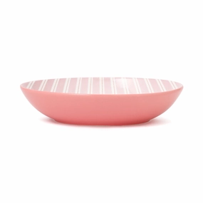 Iroiro Oval Deep plate Multi stripehand-painted ceramic bowl