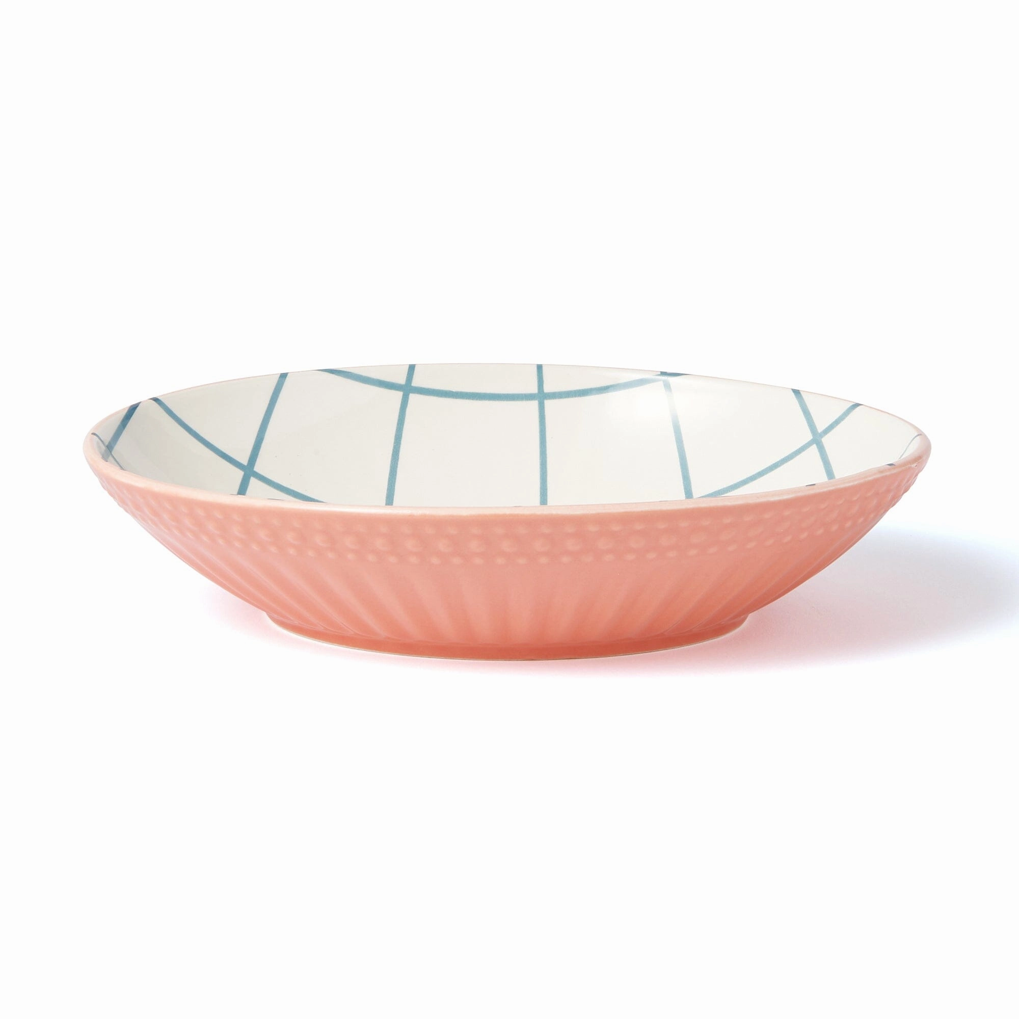 Iroiro Oval Plate Windowpanehand-painted ceramic bowl