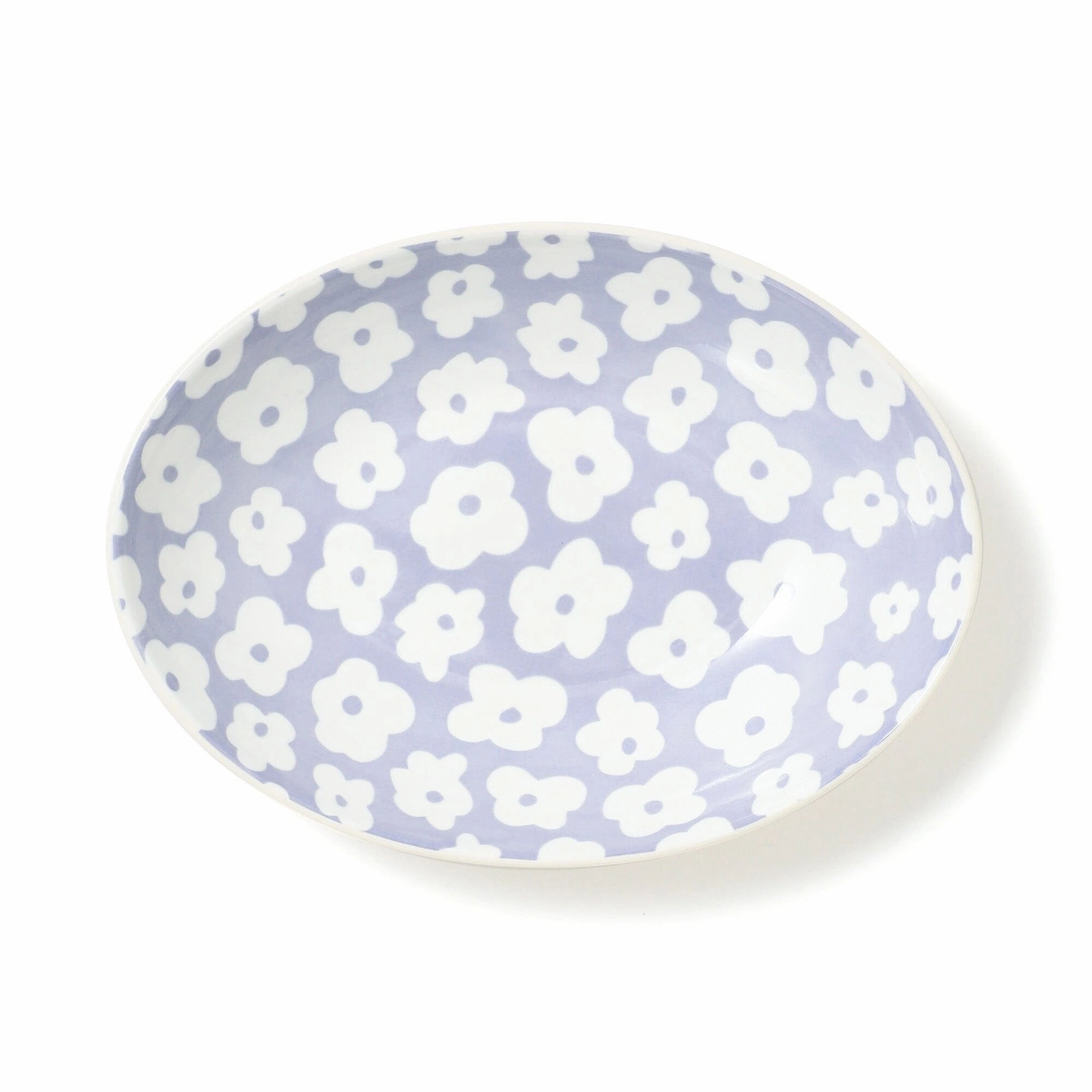 Iroiro Plates Oval Deep Plate Flower