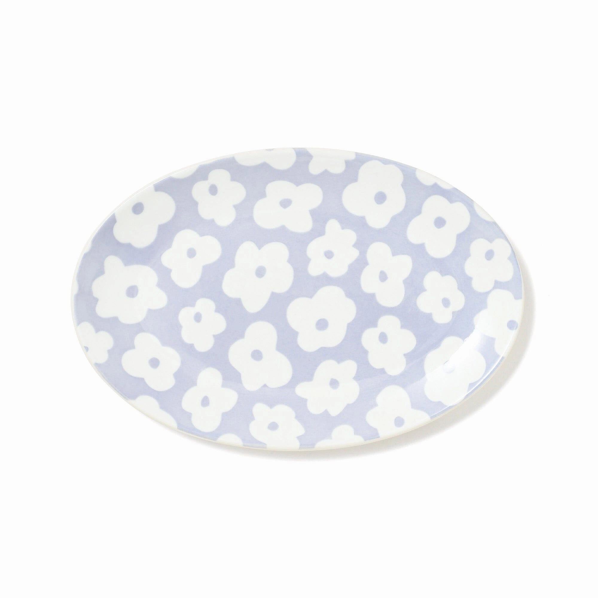 Iroiro Plates Oval Plate Flowerhand-painted ceramic bowl