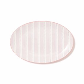 Iroiro Plates Oval Plate Multi-Stripehand-painted ceramic bowl